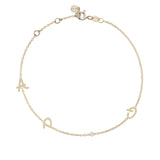 Tiny Treasure Multi Initial Gold Bracelet