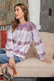 Ombre Dye Terry Knit Banded Bottom Pullover