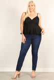 Plus Size Lace Sleeveless Top