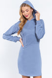 Hoodie French Terry Mini Dress