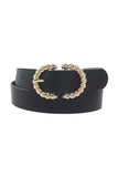 Metal Twist Buckle Belt