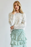 Cute Multi Color Polak Dot Sweater