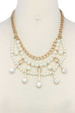 Pearl Rhinestone Necklace