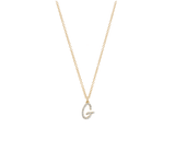 Tiny Treasure diamond initial necklace