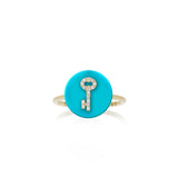 Co-exist - Secret Key Ring on Gemstone