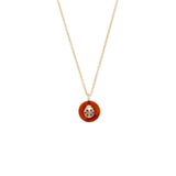 Co-exist - Lady bug Necklace on stone
