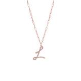 WEB EXCLUSIVE XXL diamond initial necklace